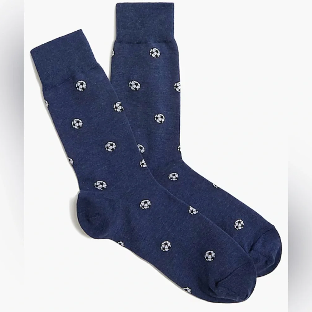 J. Crew Men’s Soccer ball socks - CH630 - NWT - One Size